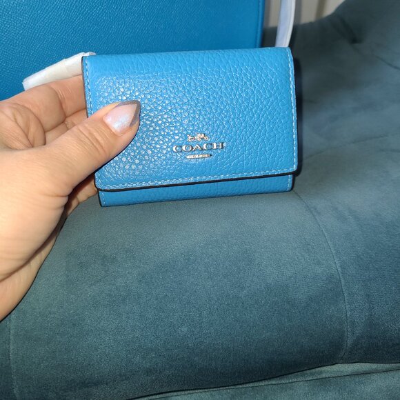Coach rowan satchel CH282 SV/Electric Blue with wallet NWT - Picture 6 of 11